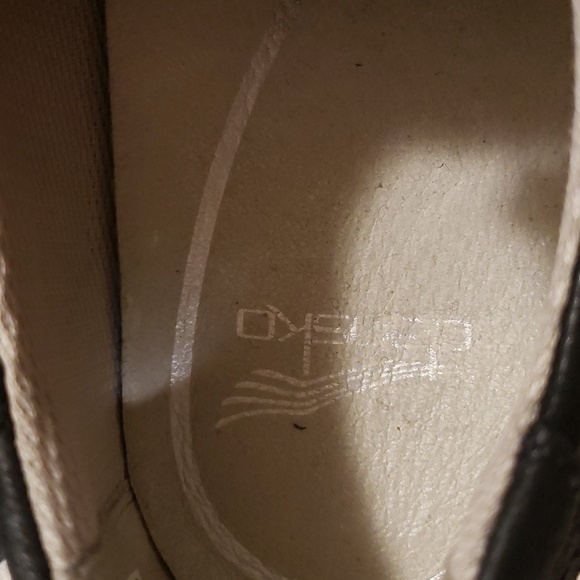 Dansko Leela Black Waterproof Nubuck Sneakers Size 36 - Picture 2 of 6